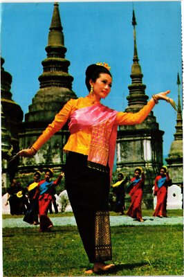CPM AK Actress of cinema dancing the Fon Leb Dance THAILAND (1441398)