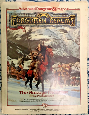 1988 TSR AD&D Adventure Module - FR5: THE SAVAGE FRONTIER - Includes Map #1