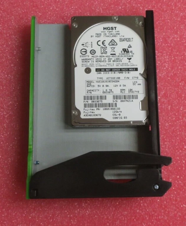 Fujitsu 1.8TB 10K SAS 12G Hard Drive HDD In Eternus JX60 S2 Caddy A3C40183672 - Image 4 of 4