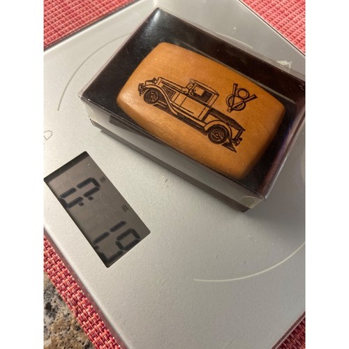 Vintage Laser Etched Wood Belt Buckle 1930s Chevy Pickup - Picture 5 of 5