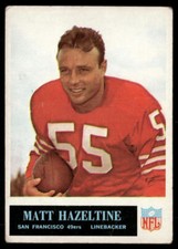 Matt Hazeltine 1965 Philadelphia #175 San Francisco 49ers VG