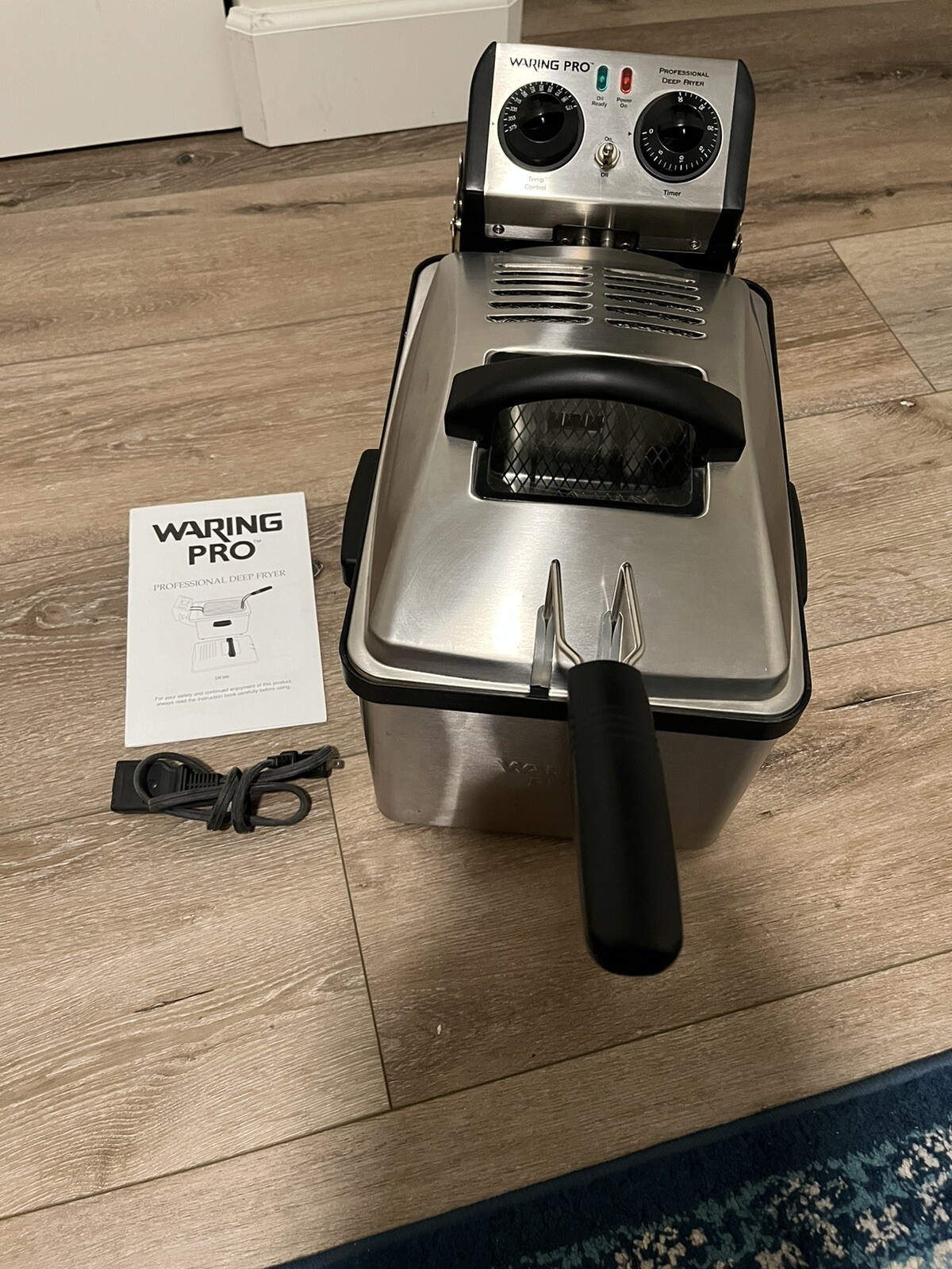Waring Pro Professional Deep Fryer DF200 120 Volt & Manual eBay