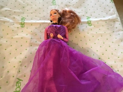 Barbie 1978 baby doll w/purple gown 