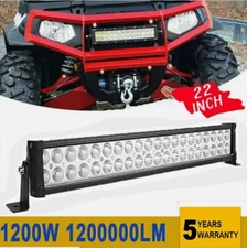 22inch LED Work Light Bar Dual Row Spot Flood Combo For Jeep SUV Fits Ford Truck