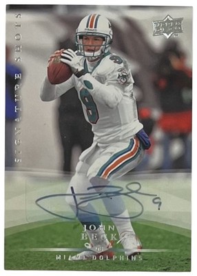 2008 Upper Deck Signature Shots #SS9 John Beck Miami Dolphins Auto