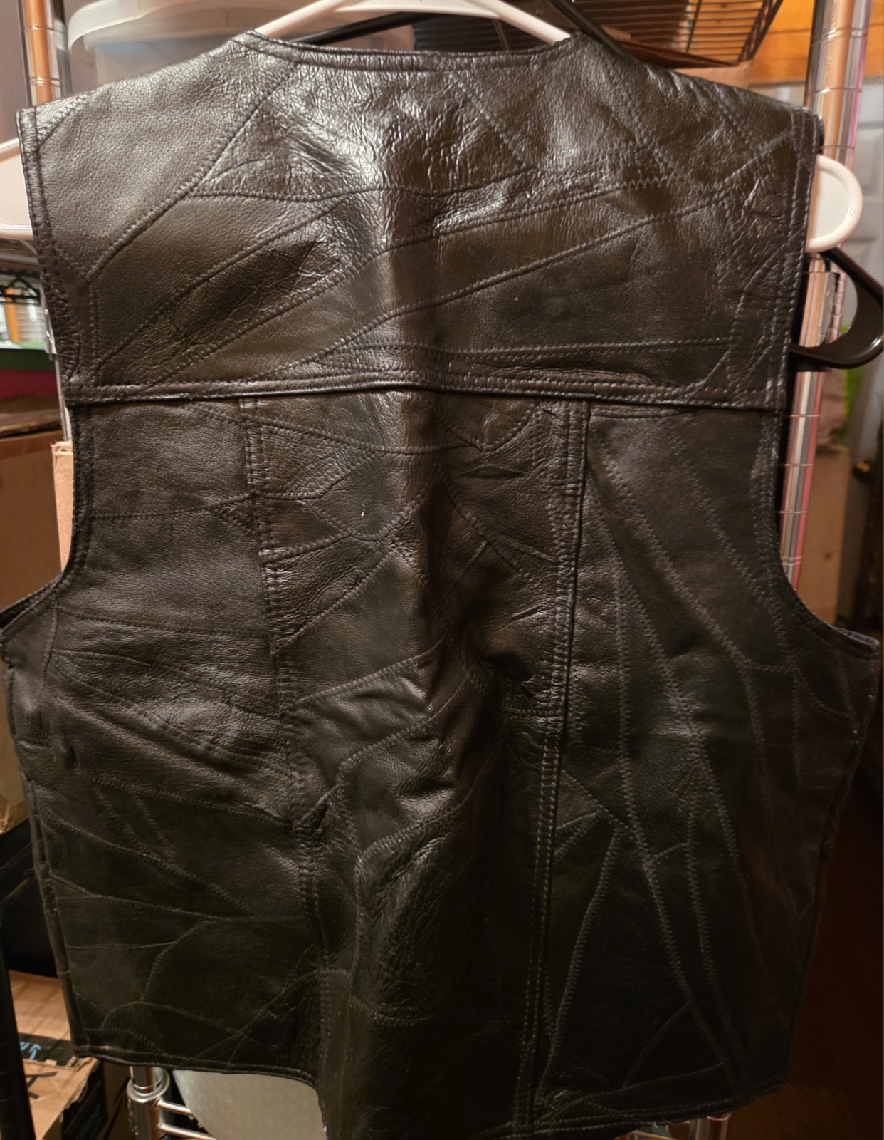 Italian Stone Patchwork Design Genuine Leather * … - image 4