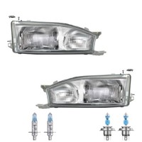 Halogen Scheinwerfer Set H4/H1 FüR Toyota Camry Kombi Inklusive Lampen