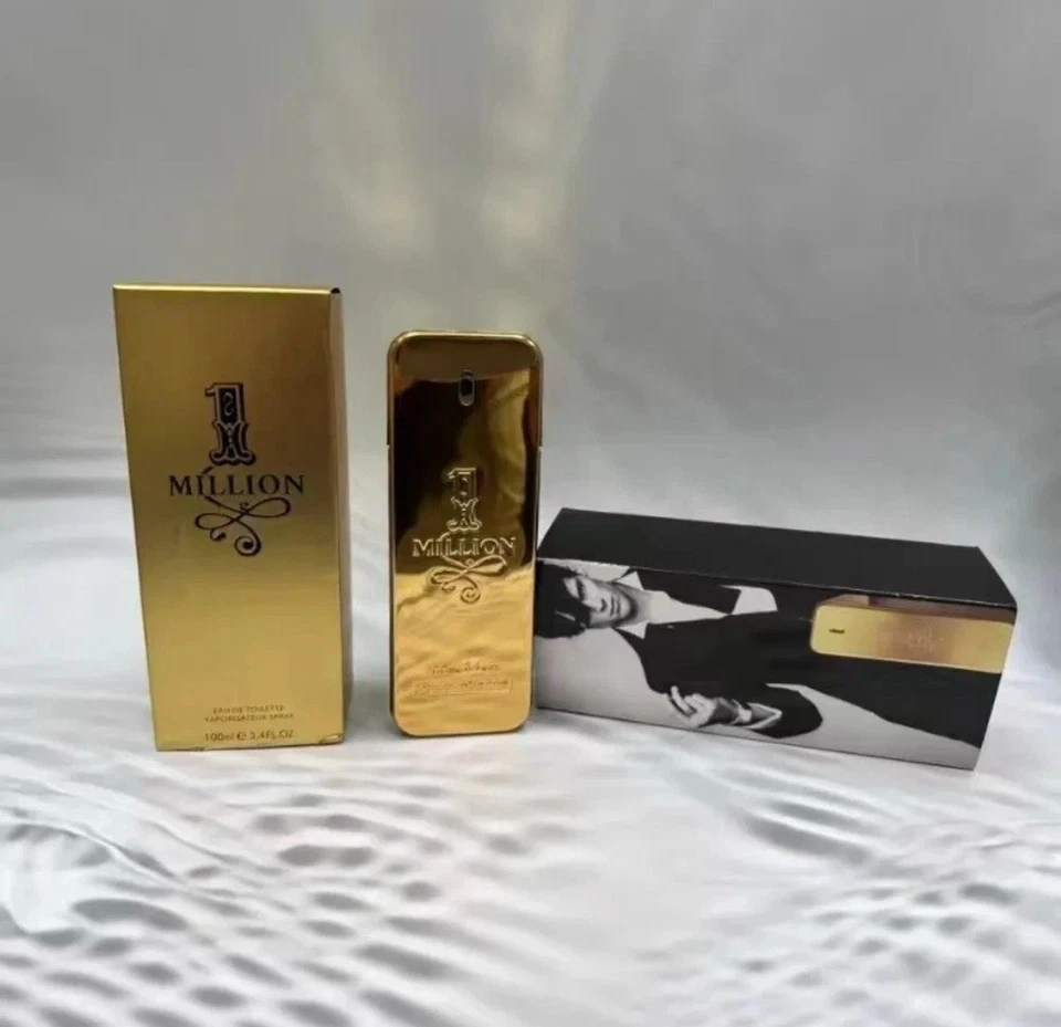 Paco Rabanne 1 millón EDT spray 3,4 oz 100 ml colonia para hombres nuevo en caja EE. UU. Foto 2 de 4