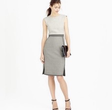 J. Crew Women’s Diamond Tweed Sheath Dress Gray Size 0