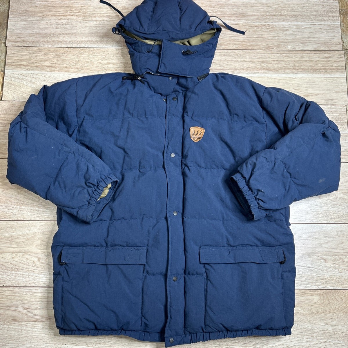 Vintage 90s Y2K Burton Goose Down 4.2 Navy Blue Snowboard Winter