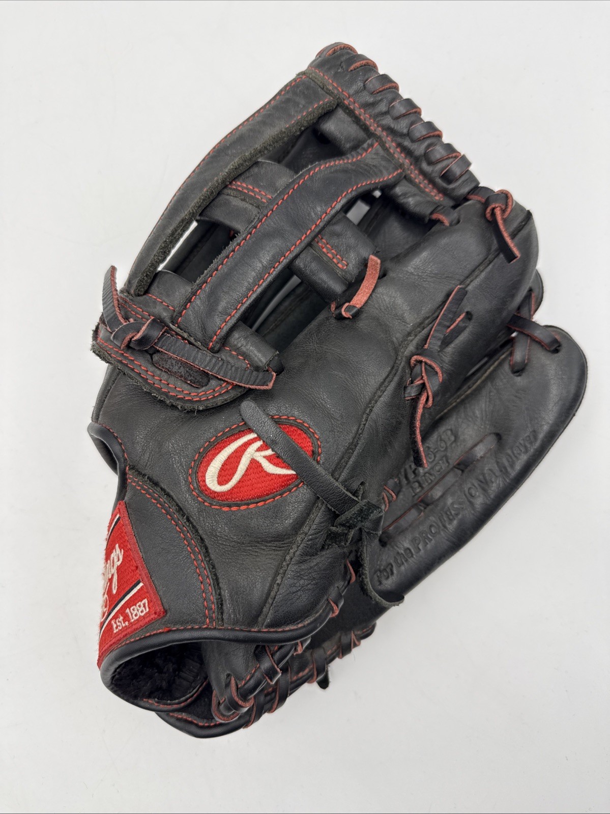 Rawlings R9 Series R9YPT6-6B 12 Inch RH Black Leather Youth 