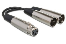 Hosa XLR3F to Dual XLR3M, 1.5 ft. YXM-101.5