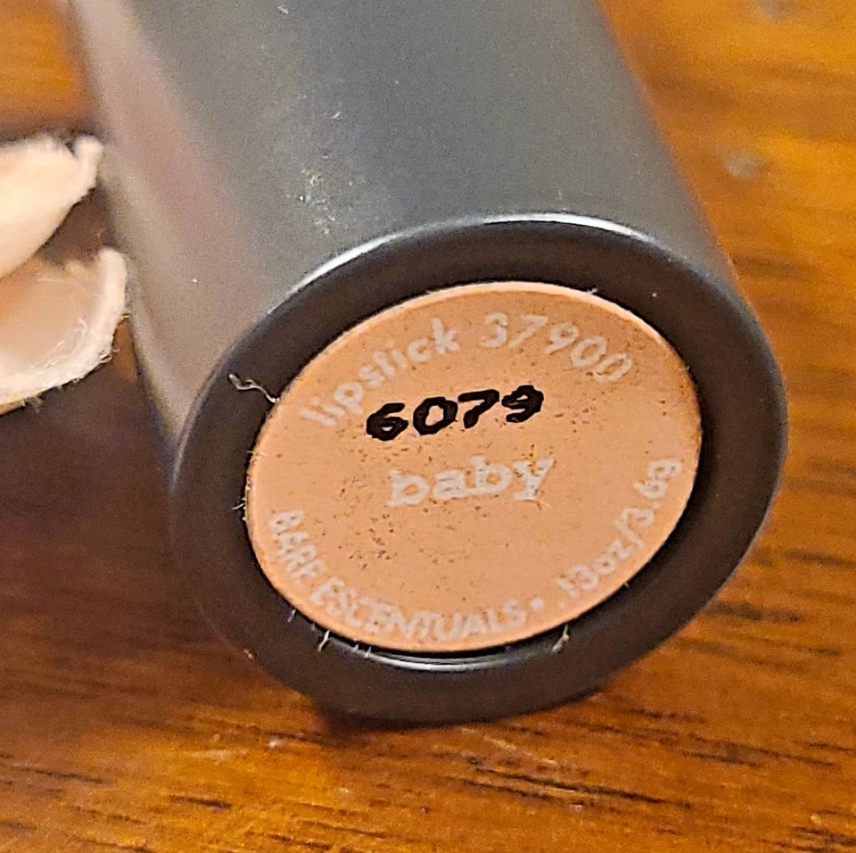 FLAWED Bare Escentuals MInerals BABY Lipstick 37900 TIP DAMAGE .13 oz / 3.6 g - Image 2 of 4