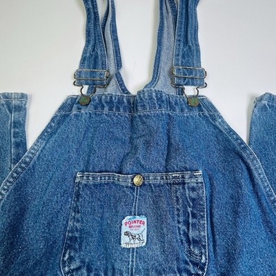90s POINTER BRAND オーバーオール USA製 ビンテージ Pointer Brand Bib Overalls Mens Blue Denim Workwear Made In USA