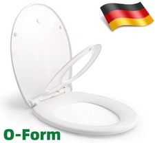 WC-Sitz Familien Toilettendeckel mit Kindersitz Absenkautomatik O-Form Klobrille