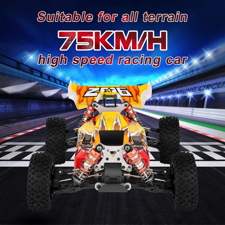 WLtoys 144010 Brushless RC Cars for Adults, 1:14 Scale Remote Control Car, Hi... - Image 3 of 4