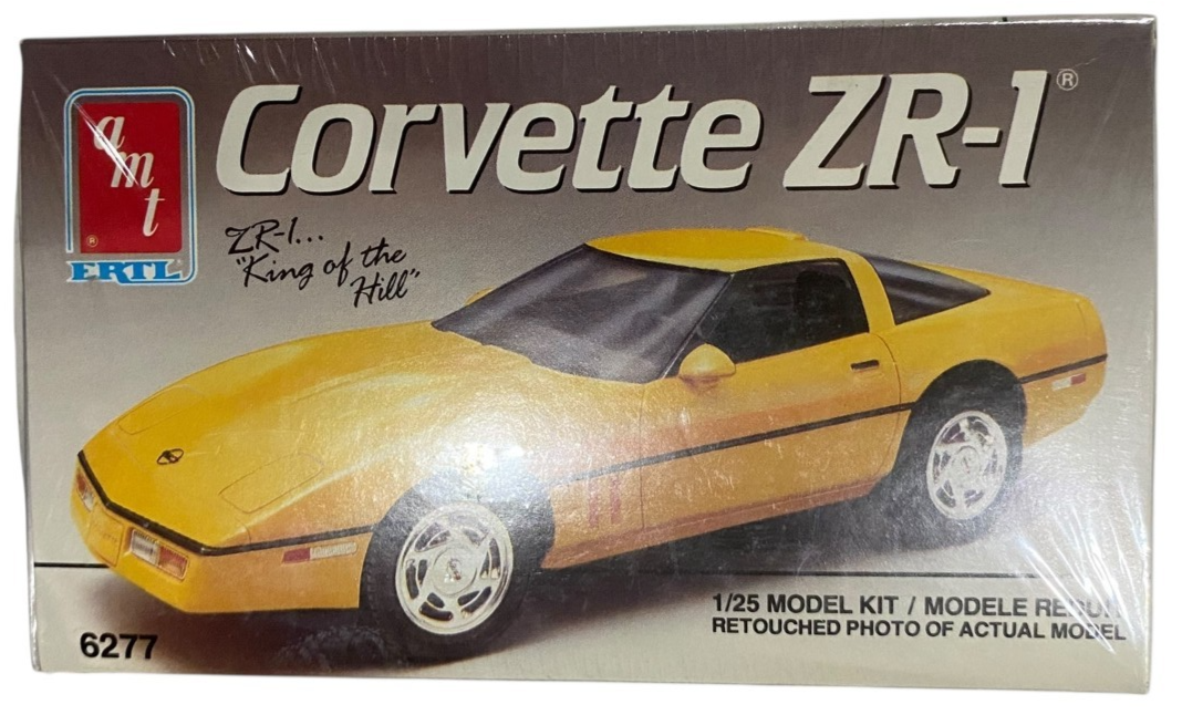 AMT/Ertl Corvette ZR-1 1989 1:25 Model Car Kit NEW SEALED #6277