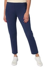 Denim  Co. Women's Active Duo Stretch Slim Straight Ankle Pant Navy