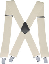 Tirantes resistentes para hombre con clips fuertes y espalda en X ajustable