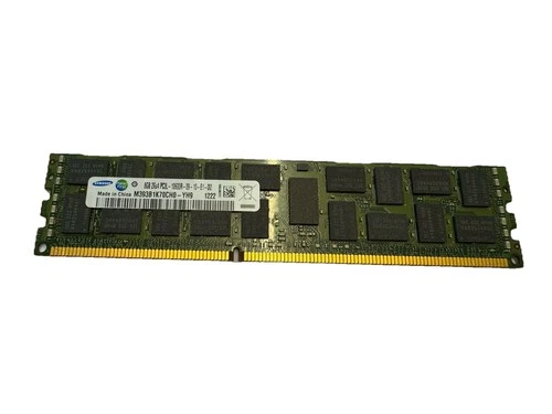 RAM SAMSUNG 8GB DDR3 ECC Registrata (RDIMM) con velocità PC3L-10600R.