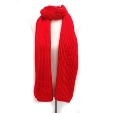 Muhet Scarf Plain Acrylic Ll Red /Ft10 Men'S Women'S