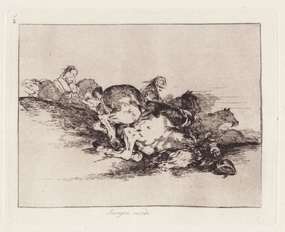 Francisco de Goya - Plate 8 from Los desastres de la guerra etching Radierung