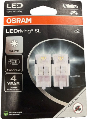 OSRAM 7515DWP-2BL LED W21/5W W3x16q 12V White Car Bulbs LEDriving SL x2 bulbs