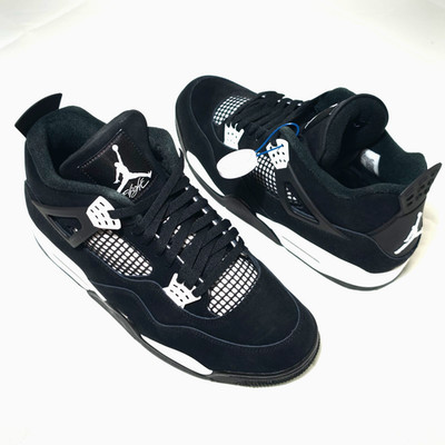 Nike Air Jordan 4 Retro White Thunder Mens Size 11.5 FQ8138-001 Bred - Brand New