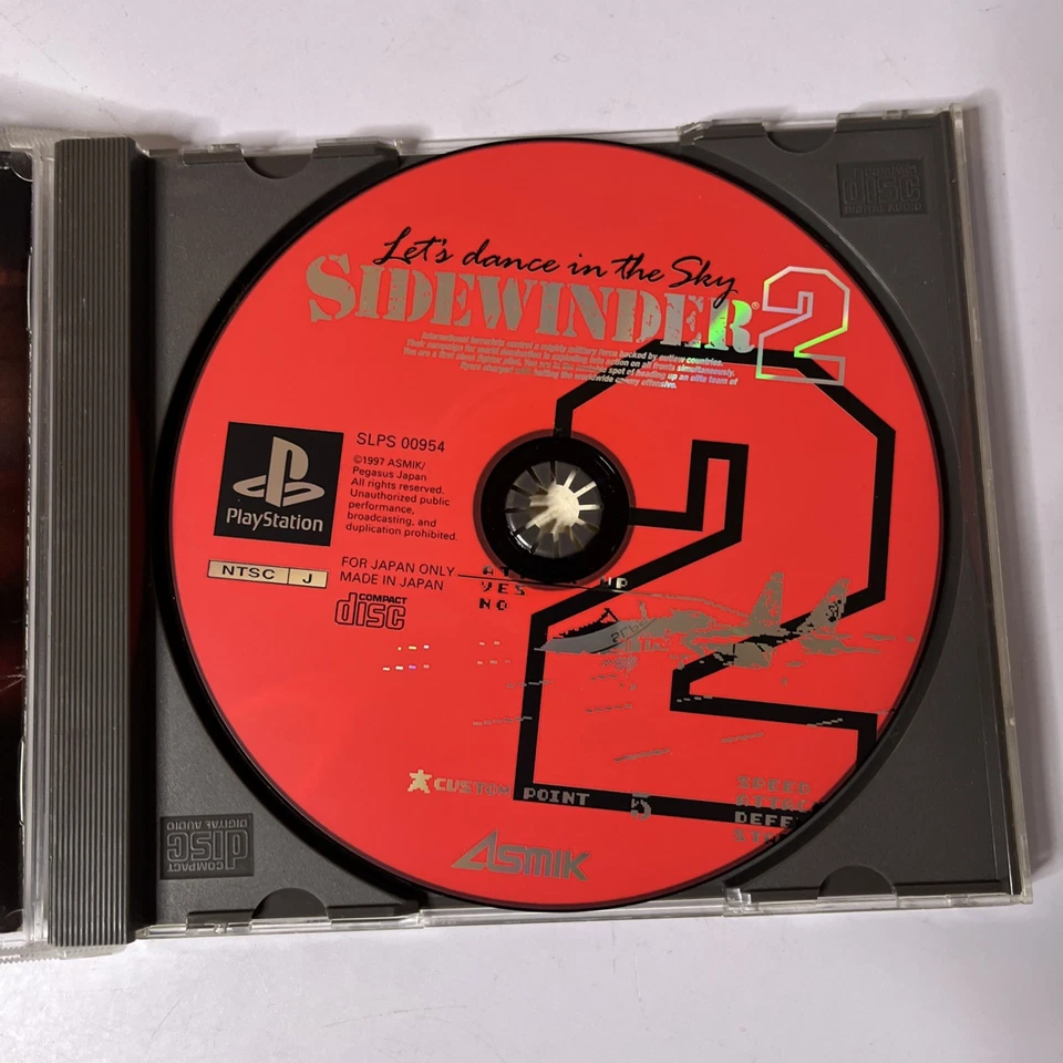 Sidewinder 2 PS1 Sony PlayStation NTSC-J JAPAN Flight Combat Game - Image 3 of 4