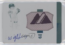 2018 Panini National Treasures Printing Plate Cyan 1/1 Willy Adames #65 Auto v9t
