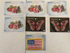 Lot Floral Butterfly Iron On Patches Appliques Boho Cottagecore Craft Sew DIY