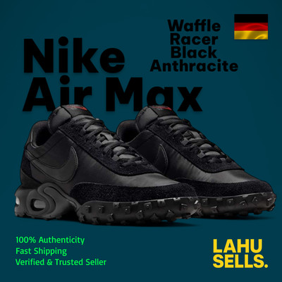 Nike Air Max Waffle Racer SP Black Anthracite FV6946-001 | Unisex Sneaker Neu OV