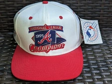 Vintage NWT NEW Atlanta Braves Champs 1995 Snapback Hat KMG Pro Model New Era