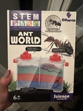 STEM Ant World Science Learning Kit Ant Farm w/ Color Sand  Ant Catcher Ages 6 