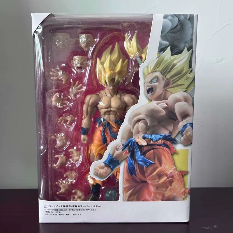 ✅Dragon Ball Z - SH Figuarts Goku SSJ Action Figure 15cm Anime Statua PVC