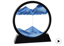 Moving Sand Art Picture,Liquid Motion 3D Sea Sandscape in Motion Display, Flo...