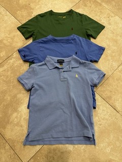Lot of 3 Polo Ralph Lauren Boys Shirt Size 5 & 7