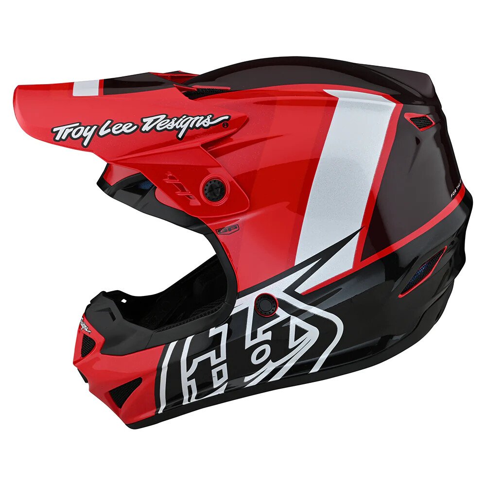 Open Box Troy Lee Designs GP Mono Off-Road Motorcycle Helmet Red Size Large