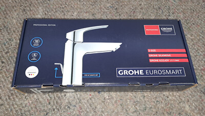 GROHE EUROSMART Einhebel-Waschtischmischer inkl. Zugstangen-Ablaufventil - chrom