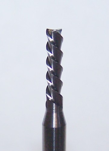 (.0850") CARBIDE 3 FLUTE DOWNCUT ENDMILLS FOR SOFT PLASTIC WOOD 1703-0850.320L - Picture 3 of 3