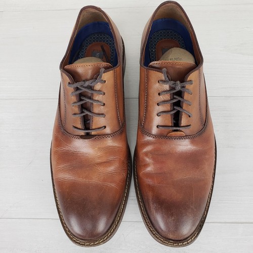 Vince Camuto LAWSEN Brown Leather Lace Up Round Toe Oxfords Men’s Size 10.5 M - Picture 4 of 16