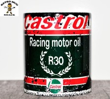 Premium Retro Castrol R30 Motorcycle Racing Motor Oil Can Mug Tea Coffee Mug