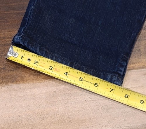 Jaclyn Smith Jeans Women's Cropped Size 6 Capri Rhinestones Dark Blue Denim - Picture 7 of 9
