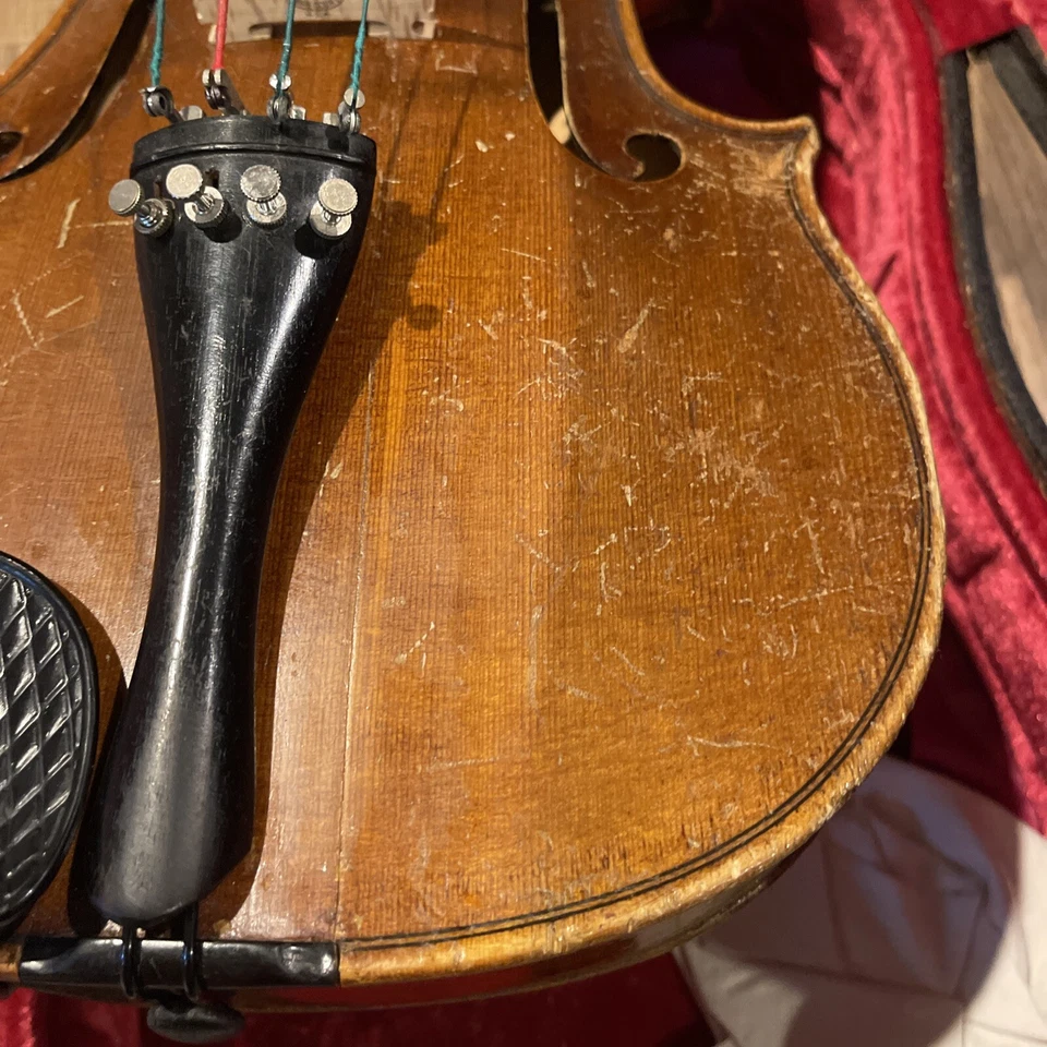 Vintage Antique Framus Viola 16” For Restore Repair Split Worn - Image 3 of 4