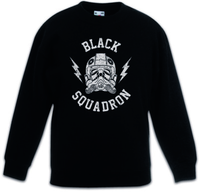 BLACK SQUADRON VINTAGE II Kids Boys Girls Pullover Star Tie Pilot Imperial Wars