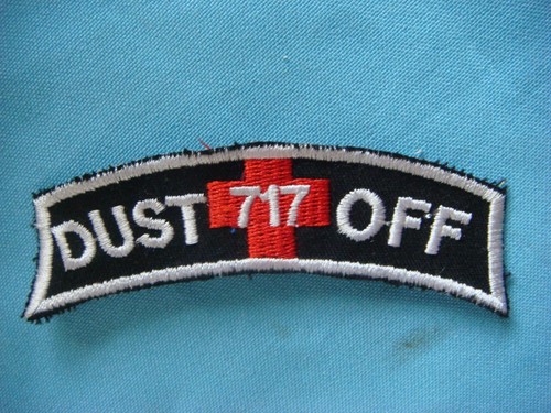TAB PATCH US 717th MEDICAL DETACHMENT DUST OFF