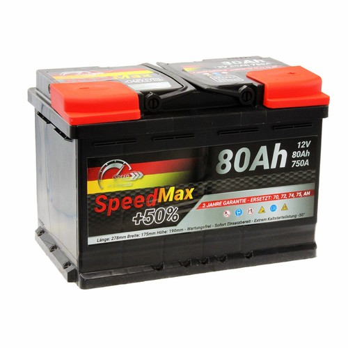 Batteria Auto Speed MAX L3 80 Ah 750A EN = Fiamm 80Ah Bosc 74 Dx+ Pronta All'uso prezzo ebay