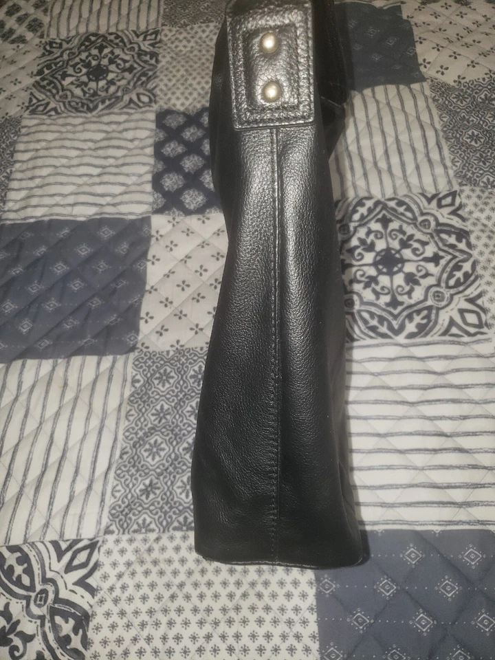 KOOBA Bolso de Cuero Negro Boho Bolso de Hombro Cartera  Foto 4 de 4