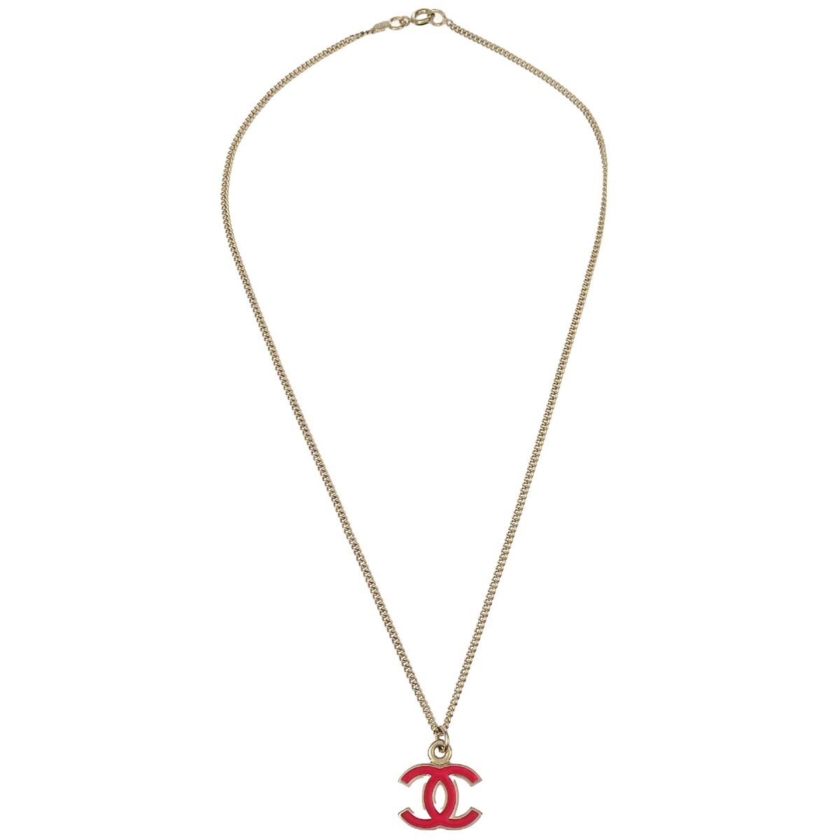 【CHANEL】miniature locket pendant necklace【ランク:A】 Chanel Silver Pink CC Pendant Necklace 04A 194590 | eBay