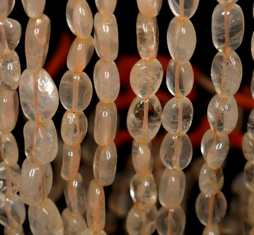 8X7-16X10MM MIEL CITRINO PIEDRAS PRECIOSAS PEPITA DE GUIJARRO AMARILLO CUENTAS SUELTAS 14 pulgadas - Imagen 4 de 4